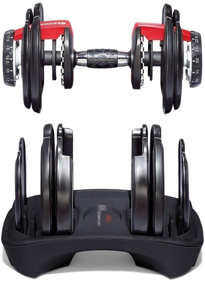 Fitness World - Smart Adjustable Dumbbell Selective Dumbbells with Fast Automatic Adjustment Physical Exercise, Home Training, Arm Muscle Fitness, Strength Training, 1x 24KG - Image 1