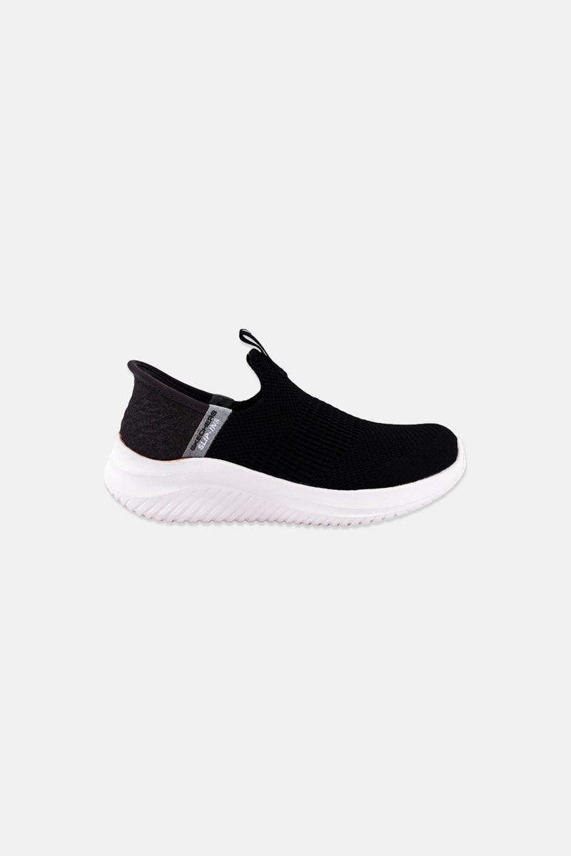 SKECHERS أحذية مشي للأطفال الأولاد بتصميم فائق المرونة، سوداء - Image 4