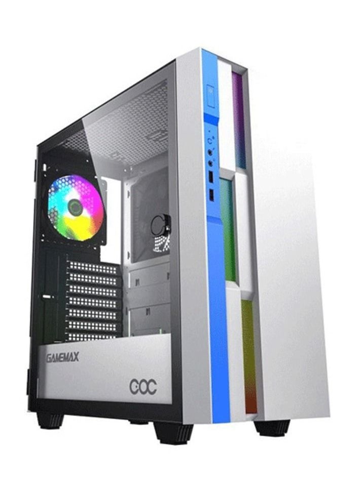Gamemax - ATX CASE GAMEMAX  Brufen C3 White/Blue - Image 1