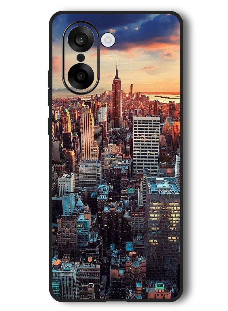Theodor Case Compatible with OnePlus Nord CE 5 6.77 Inch Protection Shockproof Bumper Cover Newyork City - Image 1