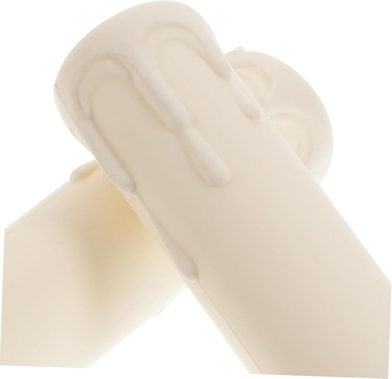 White Candle Sleeves 20 Pcs Chandelier Holders Durable Socket Tubes Covers - Image 3