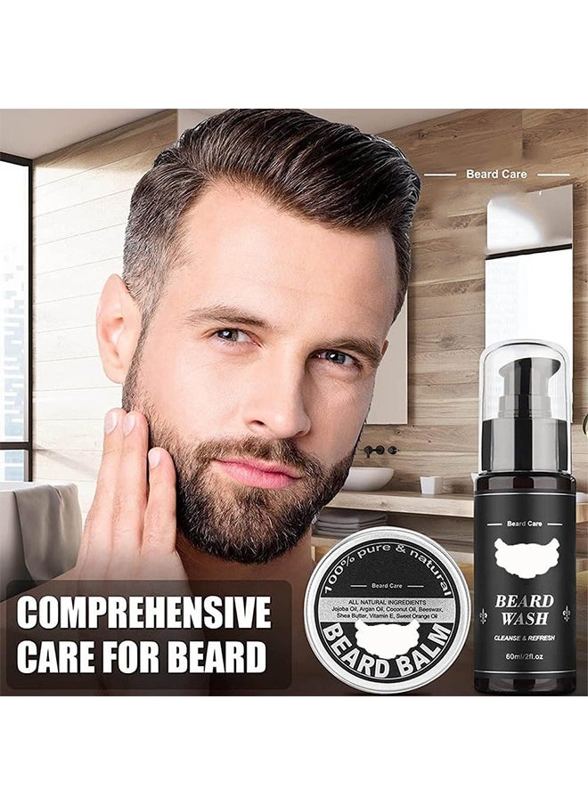 DMG TECH Beard Growth Kit Beard Roller Kit Natural Beard Growth Oil for Patchy Beard  - Image 2