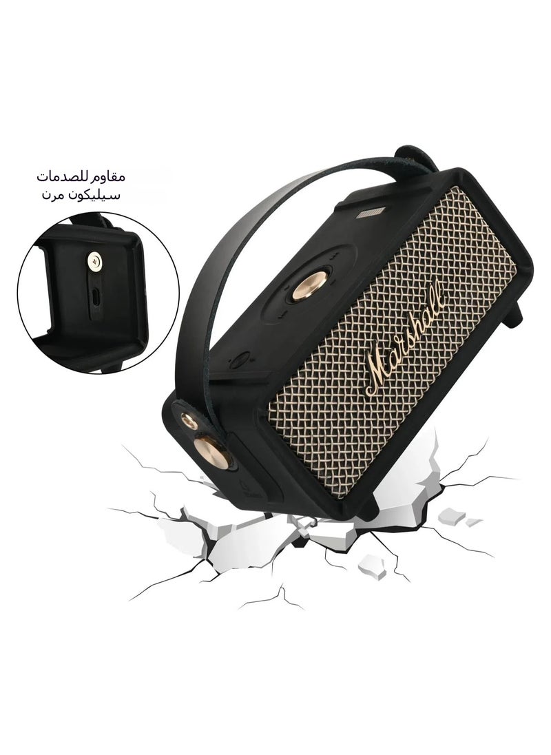 General - Silicone case for Marshall Emberton II Bluetooth speaker, protective skin with handle strap and shoulder strap, travel carrying case replacement - Image 1