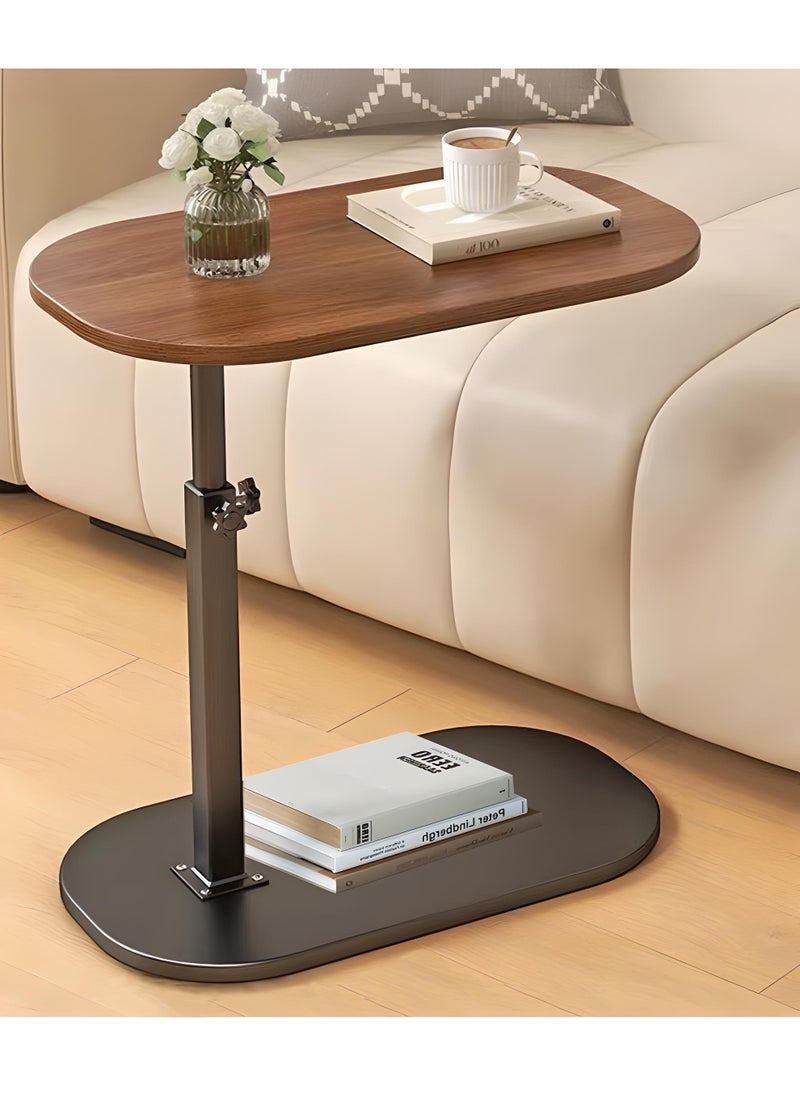 Generic - 360° Rotating Side Table, C Tray Table with 45-80cm Height Adjustment, Waterproof Coffee Table, Suitable for Reading, Working, Drinking Coffee in the Living Room or Bedroom - Image 1
