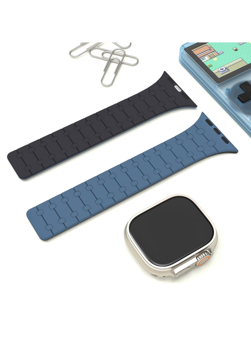 Silicone Magnetic Strap For IWatch Ultra 2 Band 44mm 49mm  42mm  45mm Bracelet For IWatch Series 9/8/7/6/SE/5/4 - Image 3
