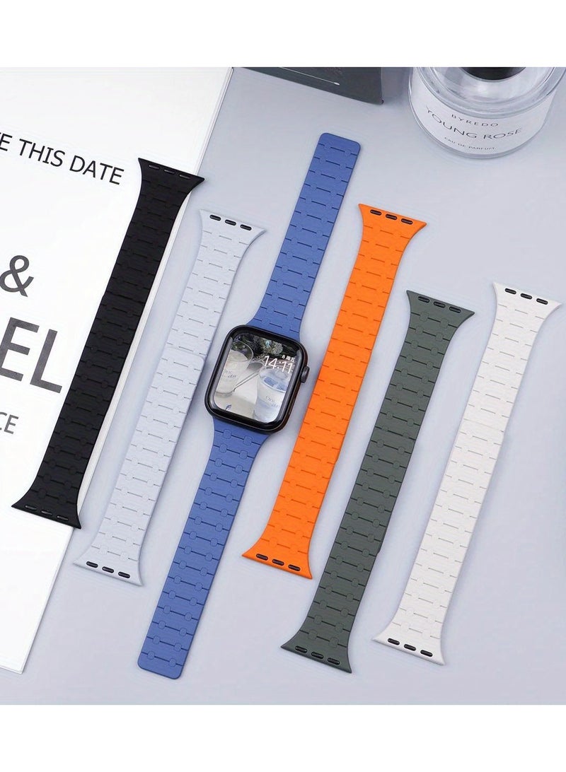 Silicone Magnetic Strap For IWatch Ultra 2 Band 44mm 49mm  42mm  45mm Bracelet For IWatch Series 9/8/7/6/SE/5/4 - Image 5