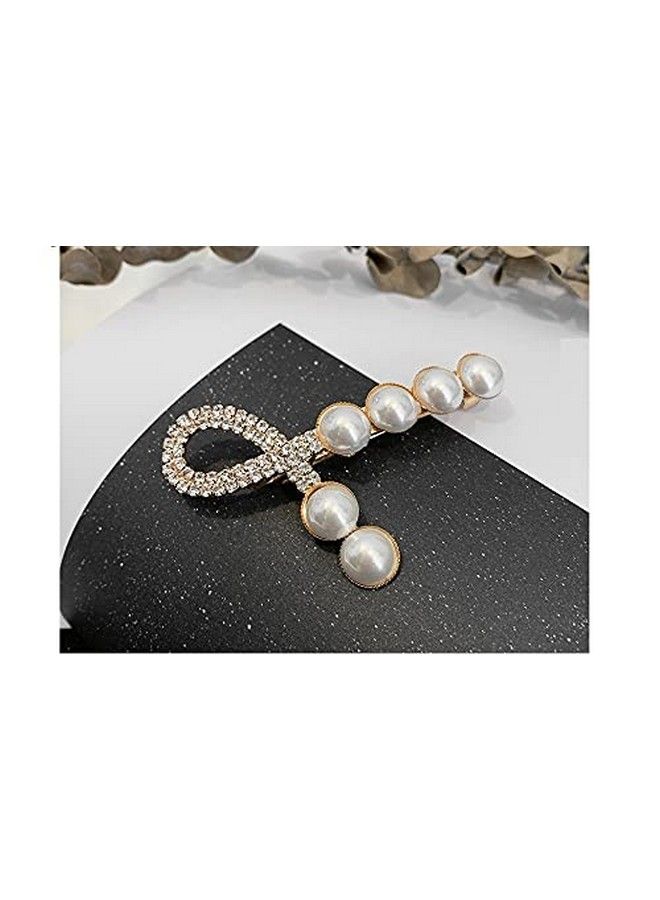 Ngel 4Pcs Pearl Hair Clip; Hair Pins; Hair Barrettes Styling Hair Accessories; Elegant Pearl Hair Pins For Women & Girls - Image 5