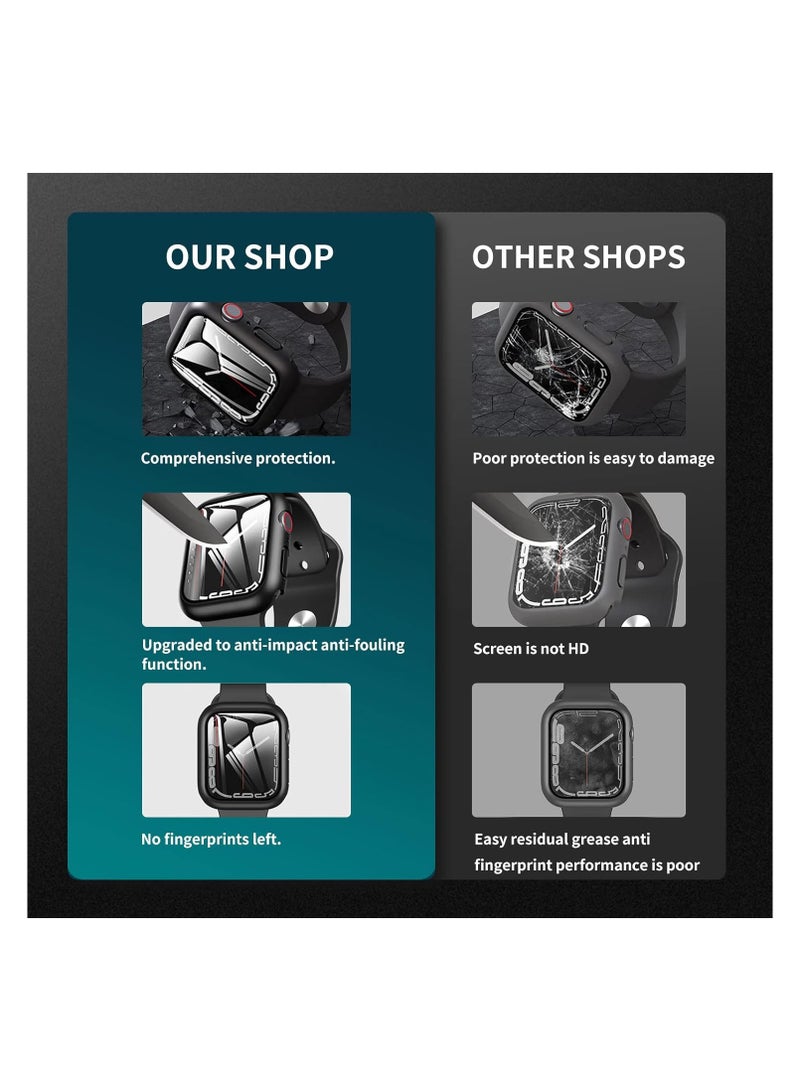 Apple Watch screen protector，Compatible with Series 10 42 mm Full Coverage Hard PC Ultra-Thin Full Protection (42 mm,Blue) - Image 2