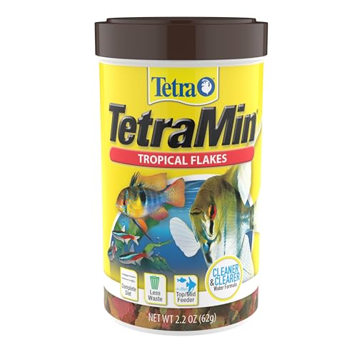 TetraMin Nutritionally Balanced Tropical Flake Food for Tropical Fish, 2.2 oz - Image 1