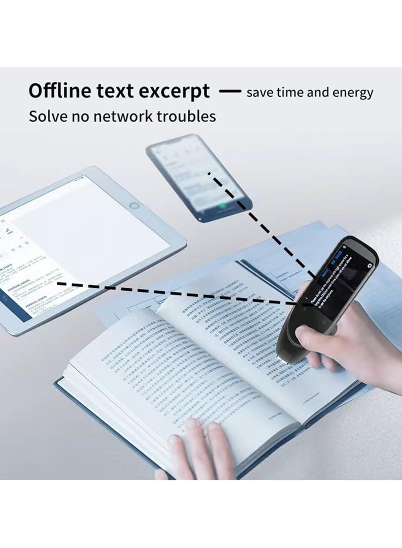 Pen Traductor, Scanning Pens for Reading for Students, Traductor Inteligente Portátil De Voz, Pluma Para Traducir Idiomas, Multipurpose Translation Device, Novelty Digital Translation Pen(black) - Image 3