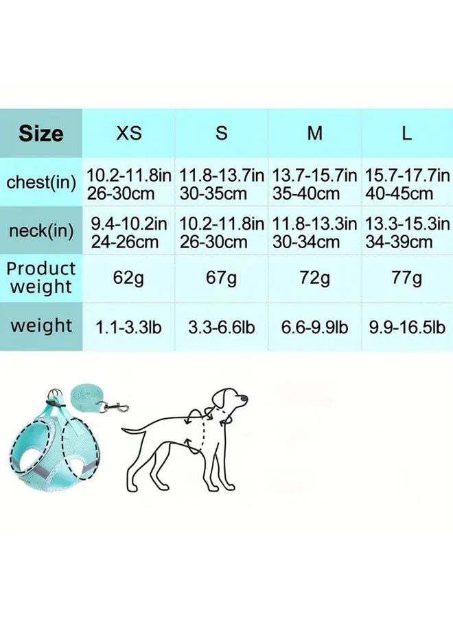 Pink Reflective Cat Harness Adjustable Strap Comfortable Safety Vest For Walking - Image 4