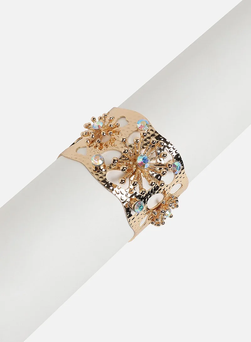 SOHI Wildflower Statement Artificial Bracelet Jewellery