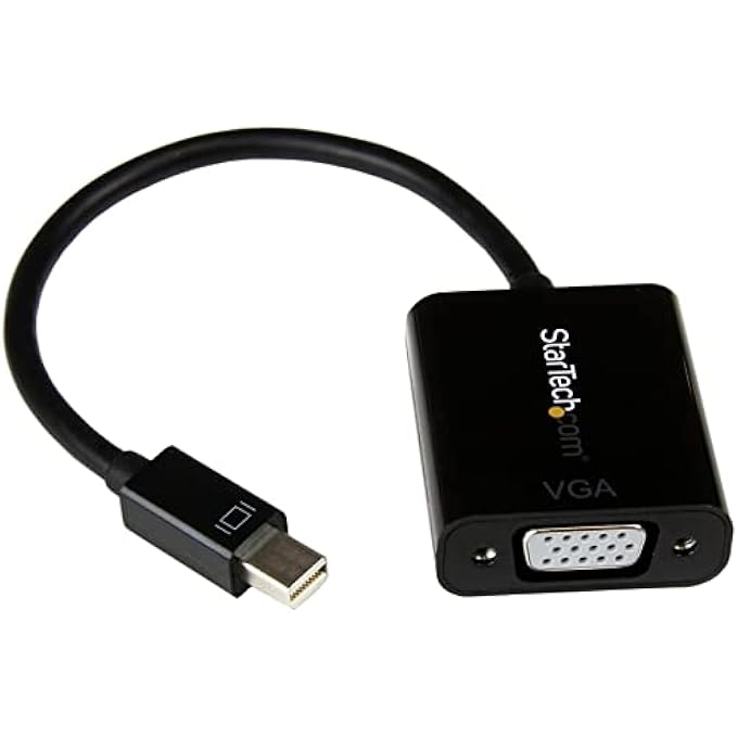 Startech.com .COM MINI DISPLAYPORT TO VGA ADAPTER - DISPLAYPORT 1.2-1080P - THUNDERBOLT TO VGA MONITOR ADAPTER - MINI DP TO VGA (MDP2VGA2) - Image 1