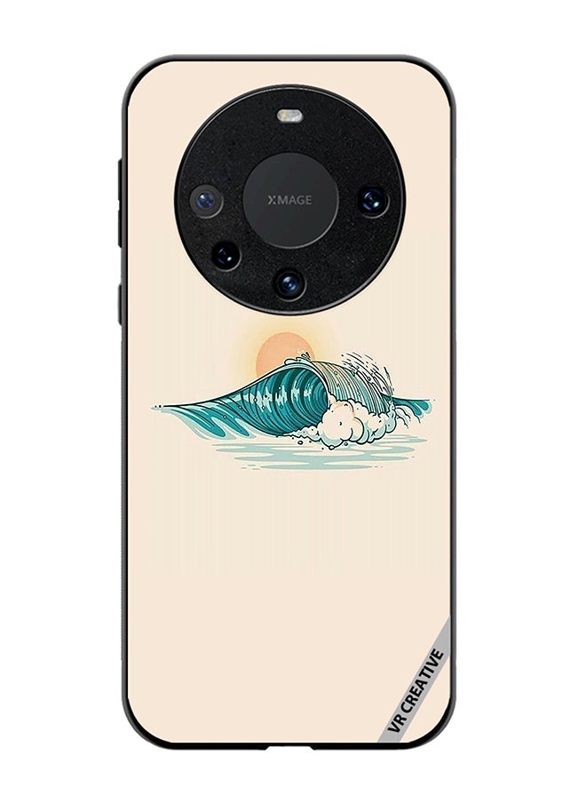 VR CREATIVE Protective Case Cover For Huawei Mate 60 Pro Waves Design Multicolour  - Image 1