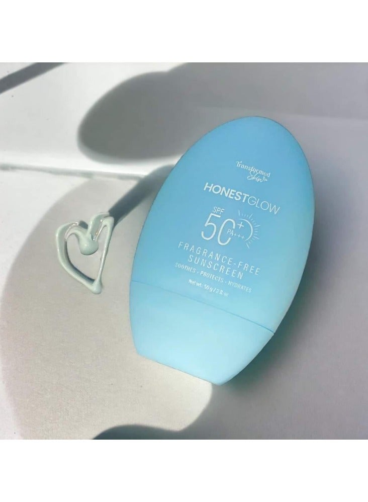 Transformed Skin Honest Glow Spf50 Sunscreen - Image 1