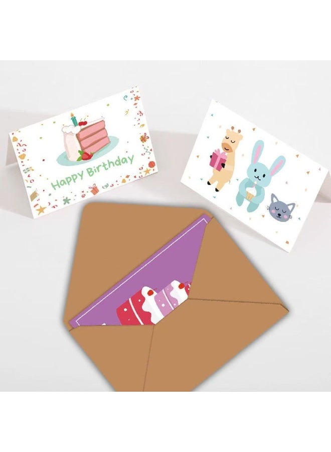 Generic 20pcs Birthday Greeting Cards – Assorted Designs with Envelopes & Stickers Set  - Image 3