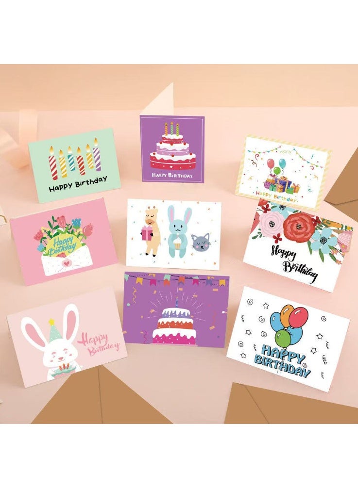 Generic 20pcs Birthday Greeting Cards – Assorted Designs with Envelopes & Stickers Set  - Image 2