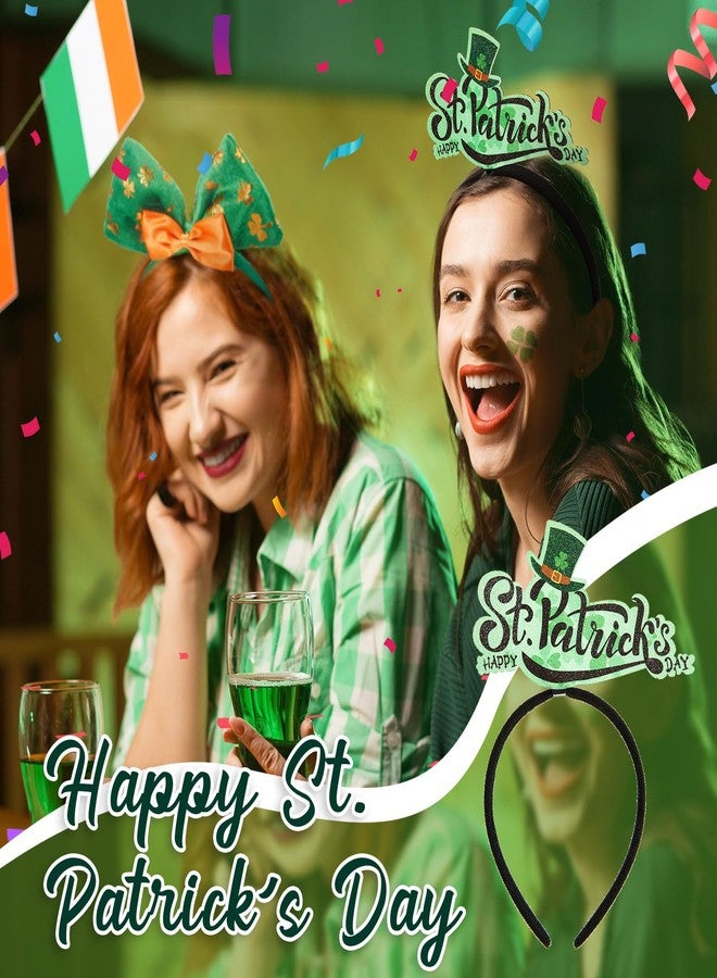 Hotop 24 Pcs St. Patrick's Day Headband Shamrock Head Boppers Hats Irish Green Headband St. Patrick's Day Party Decoration Accessories - Image 5