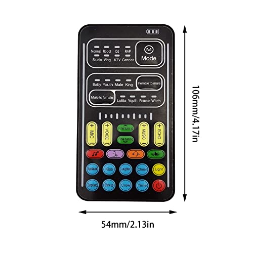 Flylin Portable Handheld Microphone Voice Changer with Sound Multifunctional Effects Machine Voice Disguiser Mini Device for Mobile Phone PC Laptops PS4 Xbox One Games - Image 3