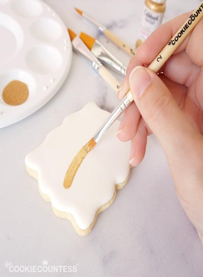 The Cookie Countess Inc The Cookie Countess Set of 6 Cookie Decorating Cake Decorating Brushes - Image 5