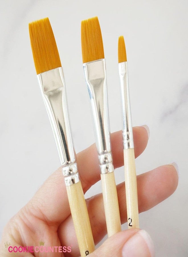 The Cookie Countess Inc The Cookie Countess Set of 6 Cookie Decorating Cake Decorating Brushes - Image 2
