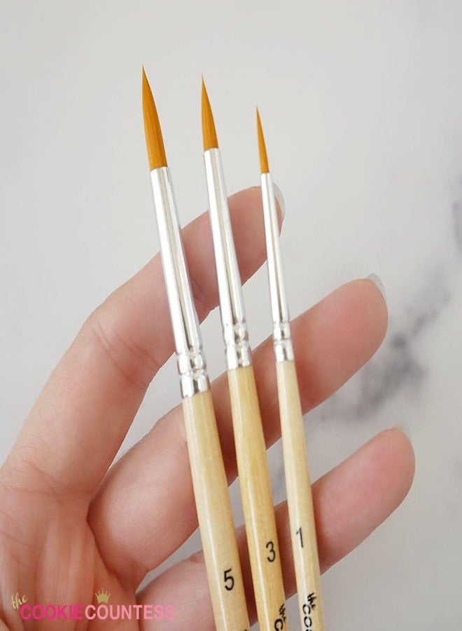 The Cookie Countess Inc The Cookie Countess Set of 6 Cookie Decorating Cake Decorating Brushes - Image 3