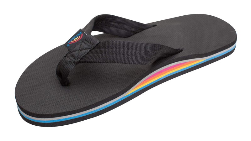 Rainbow Sandals Mens Single Layer Soft Top 1 EVA Rubber Filled Nylon Strap Mens Medium 8595 DM US Limited Edition