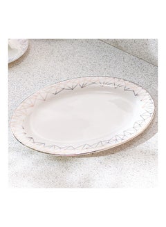 DANUBE HOME Sabrina 32 Piece New Bone China Dinner Set Serve 6 Modern Houseware Dinner Set L 37.5x27.5 X H 28.5cm White  - Image 5