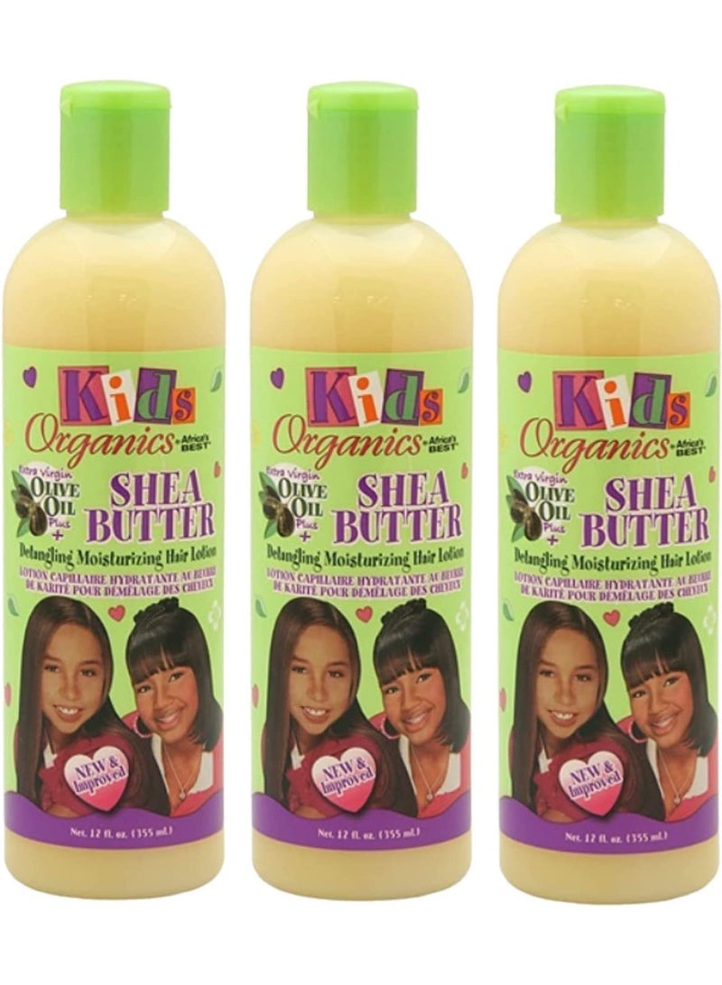 Africa's BEST Africa's Best Kids Organics Shea Butter Detangling Moisturizing Hair Lotion 12 oz (Pack of 3) - Image 1