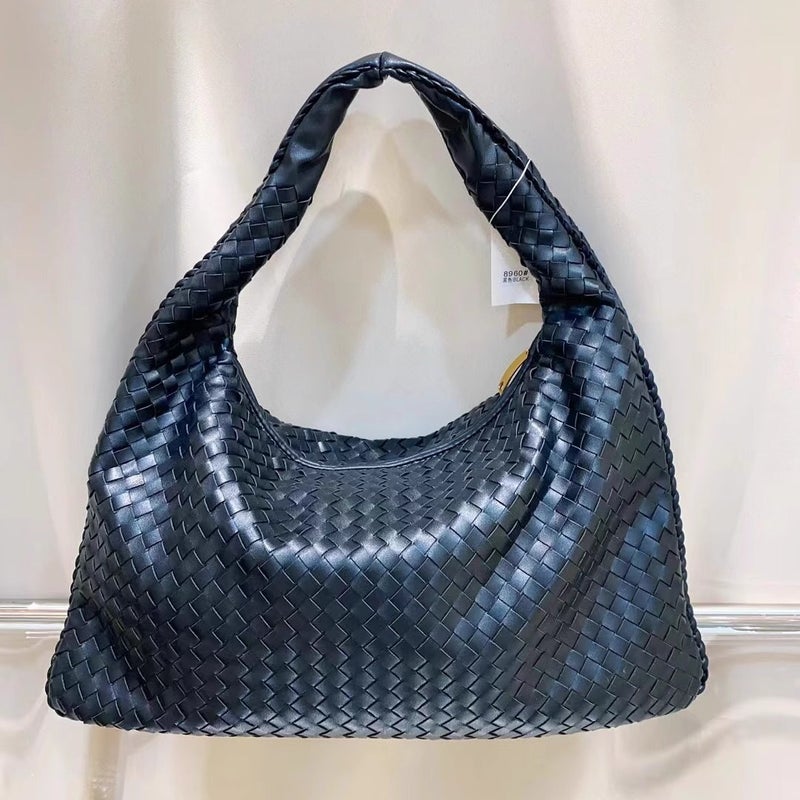 Cross-border Explosions Hand-woven Bag Womens Tote Bag 2024 New Large Capacity Work Bag Underarm Bag grass green 