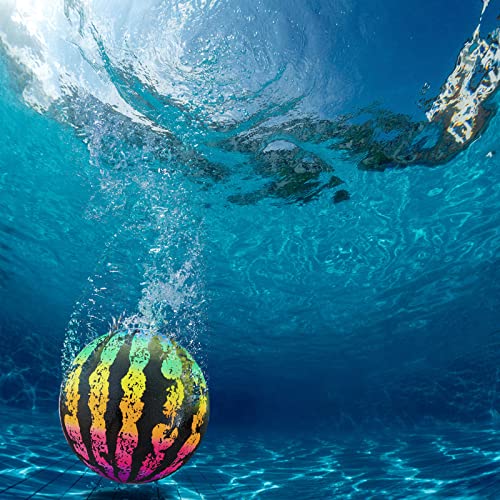 Sumind Swimming Pool Gaming Ball 9 Inch Underwater Pool Toy Ball with Hose Adapter, for Under Water Passing, Dribbling, Diving, Pool Game for Teen Adult(Gradient Style) - Image 5