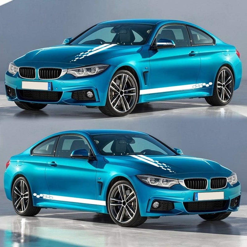 Skdorpfm RoJuicy 5 قطع ملصقات فينيل جانبية للسيارات، ملصقات زخرفية للهيكل، ملصقات سباق رياضية، ملصقات دي آي واي لخطوط الشاحنات والسيارات، إكسسوارات ملصقات فينيل - Image 4
