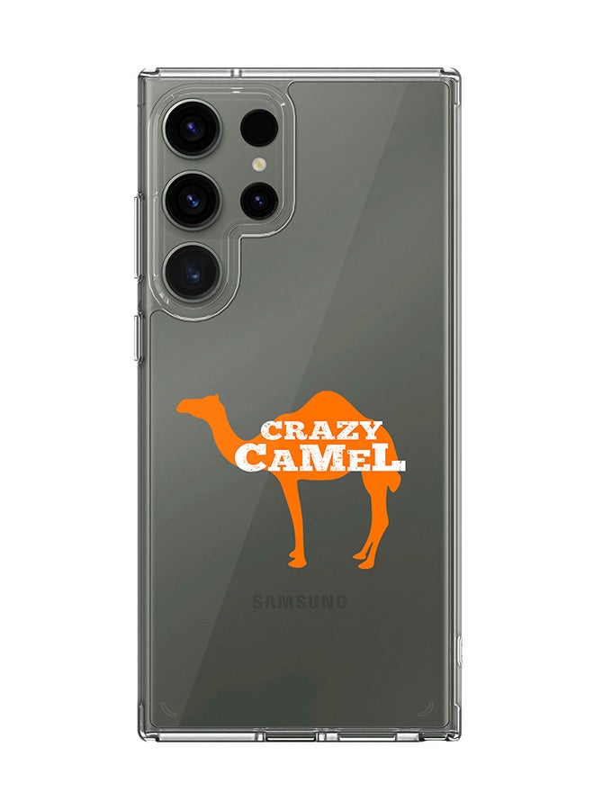 Stylizedd Classic Clear Case for Samsung Galaxy S23 Ultra , Hybrid Soft  Thin Transparent Cover [ Designed for Samsung Galaxy S23 Ultra ] - Crazy Camel - Image 1