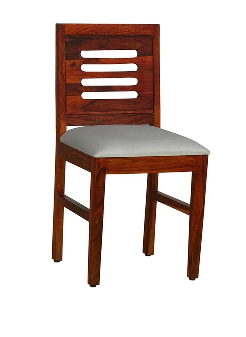 Umark umark Furniture Wood Dining Chair Single only Wooden Chair Students Study Chair Home Office Chairs Outdoor Chair Dining Room Furniture Honey Finish Solid sheesham Wood  - Image 3