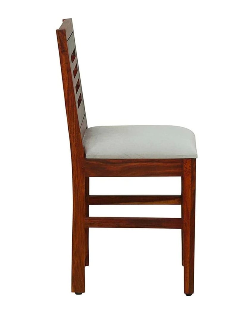 Umark umark Furniture Wood Dining Chair Single only Wooden Chair Students Study Chair Home Office Chairs Outdoor Chair Dining Room Furniture Honey Finish Solid sheesham Wood  - Image 4