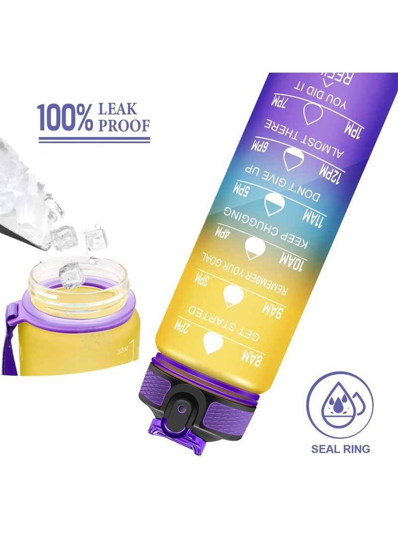 VIO Motivational Water Bottle With Time Marked Leak Proof Sturdy Daily Use For Fitness Gym Office and Outdoor Sports - Image 5