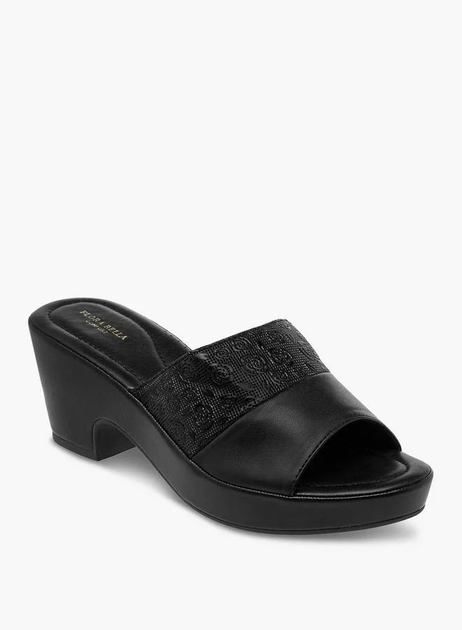 Flora Bella By Shoexpress Flora Bella Women Floral Textured Block Heel Sandals