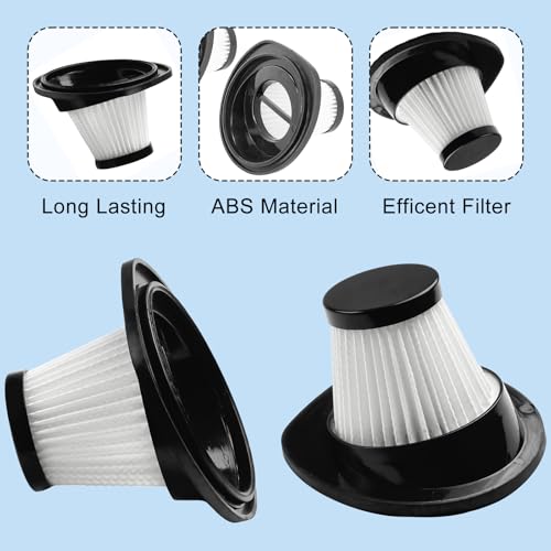 CRIDENG 4pcs Filter Fit For VacLife VL188 VL189 Handheld Cordless Vacuum Cleaner, Reusable Washable Vacuum Filters Cartridge For VL189 VL188 Cleaner Accessories (4) - Image 4
