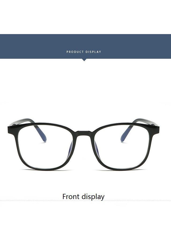 LAIAOCISI Square Frame Eyeglasses - Lens Size: 40 mm Black  - Image 2