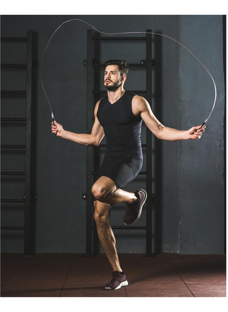 RIGID FITNESS - Jumping Rope, High Speed Weighted Skip Rope - Tangle-Free Skipping Rope - Screw-Free Design - Jump Ropes for Fitness - Cardio Rope for Home Workouts, Fitness Training and Crossfit - Image 1