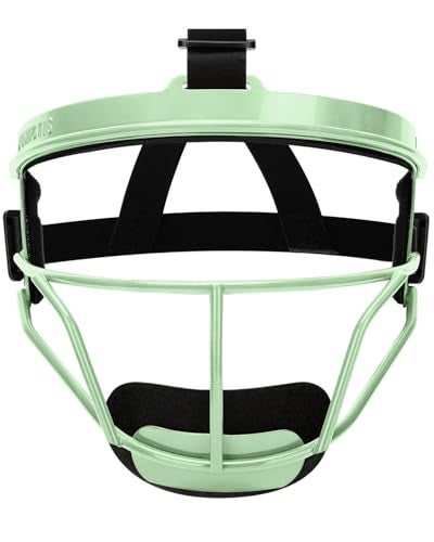 Dinictis Softball Face Mask Lightweight Comfortable with Wide Field Vision Durable and Safe Face Guards Premium Protective Softball Fielders MaskApple GreenYouthM - Image 3