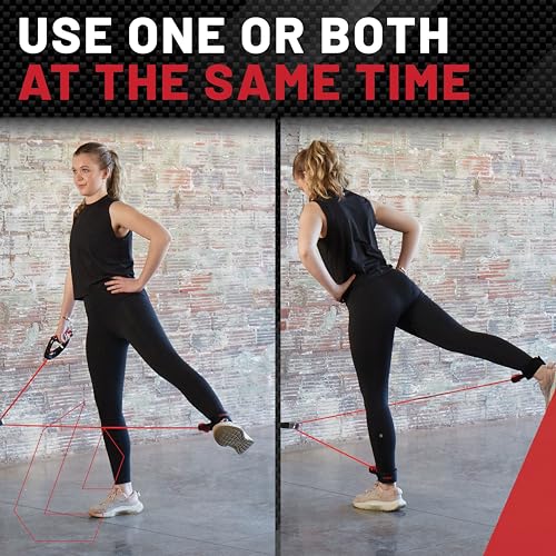 Lifeline Fitness Ankle and Wrist Attachments for Exercise Resistance Cables to Isolate and Target Muscle Groups , Black - Image 4