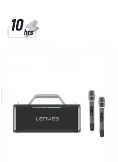 Lenyes Lenyes S838 Wireless Speaker with Bluetooth 5.0 , 360° surround sound effect Diaphragm on both sides，Support Bluetooth, TF card, USB drive, AUX,TWS,and instrument direct connection  - Image 1