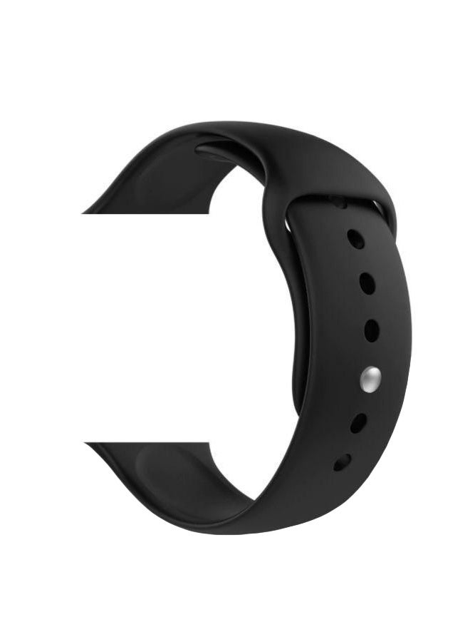 Beauenty Replacement Silicone Strap For Apple Watch Series 4 44mm Black