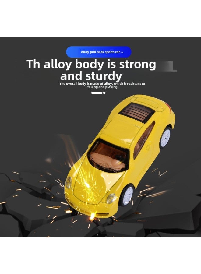 Mini Alloy Car Model Racing Car Simulation Children's Toy Gift Box Boys Car Toy 4-7cm Force Control Non-Electric-Color:Group A: 1 Car Film Bag (1 Shot And 1 Color Randomly)  - Image 4