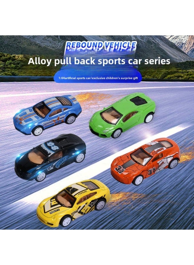Mini Alloy Car Model Racing Car Simulation Children's Toy Gift Box Boys Car Toy 4-7cm Force Control Non-Electric-Color:Group A: 1 Car Film Bag (1 Shot And 1 Color Randomly)  - Image 5