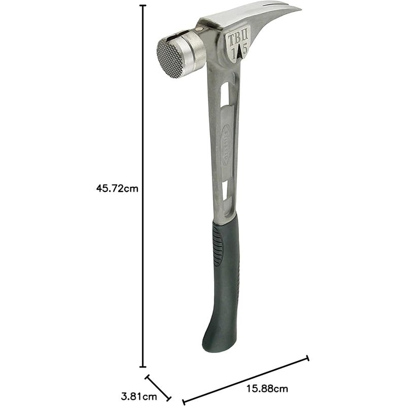 Stiletto TB15MC Claw Hammer, Silver Metallic, Small - Image 2