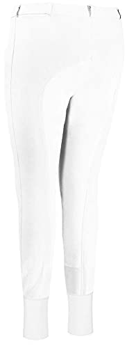 TuffRider Men's Regular Cotton Full Seat Breech, White, 34 - Image 2