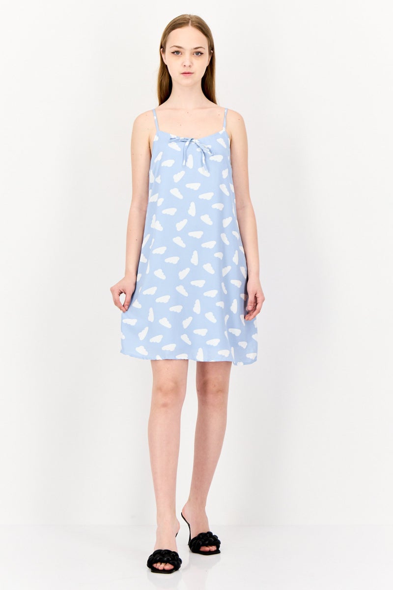ONLY Women Allover Print Mini Dress, Multicolor  - Image 4