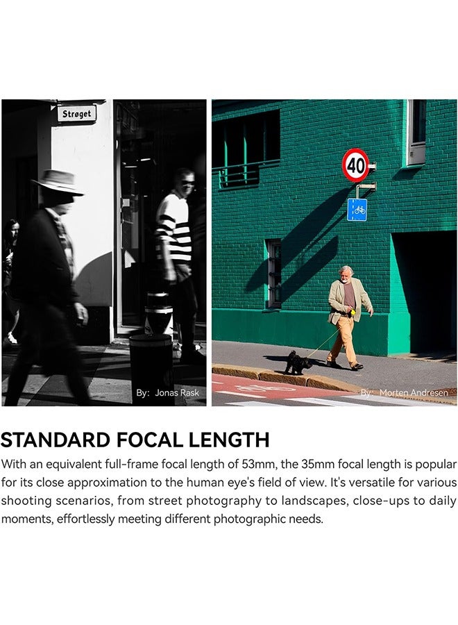 Auto Focus 35mm F1.8 Mark II APS-C Lens, 35mm F/1.8 AF Portrait Lenses for Fuji X-A2 X-A5 X-A7 X-H1 X-T100 X-T20 X-T3 X-T30 X-T30II X-T4 XT-50 X-Pro3 X-E3 X-E4 X-S10 X-M1 X-M5 - Image 4